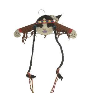 Vintage Handmade Indian Girl Hanger RARE